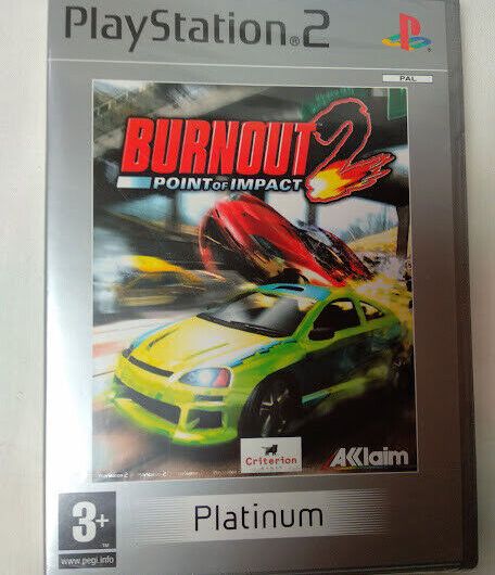 Burnout 2:Point of Impact para PS2 Nuevo y precintado Pal  Platinum