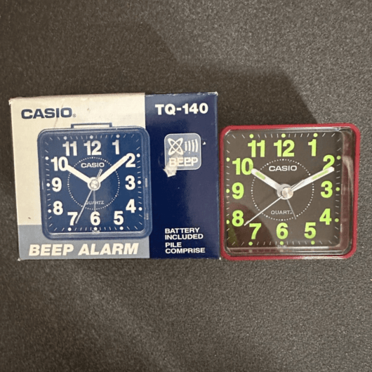 CASIO DESPERTADOR TQ-140 BEEP ALARM NUEVO A ESTRENAR (155)