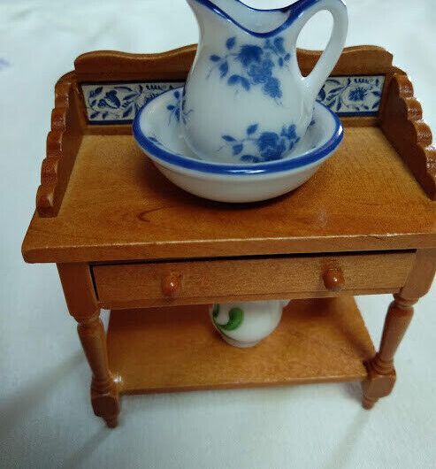 Casas de muñecas aparador madera con elementos loza Nuevo (96)