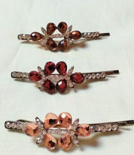 Pasador horquilla pelo color plateado mujer  Nuevo