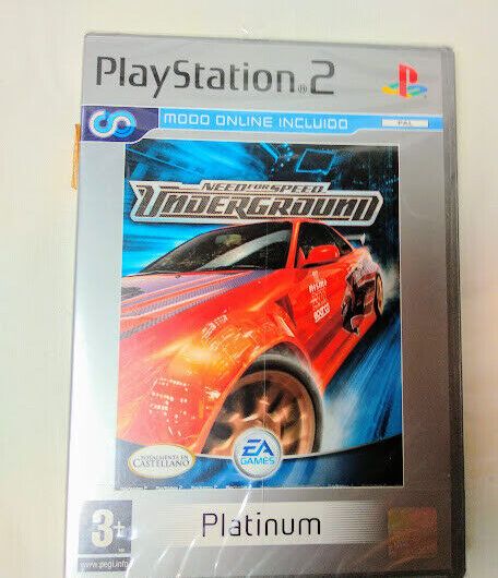 Need for Speed Underground  para PS2 Nuevo y precintado Pal  Platinum