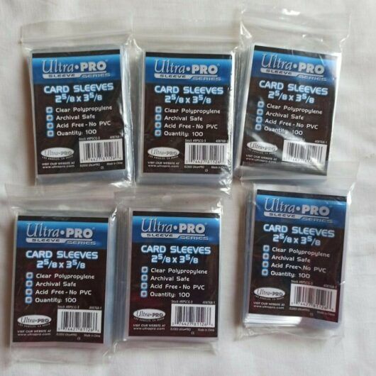 FUNDAS ULTRA PRO PACK 6 PAQUETES 100 UNIDADES CADA UNO TRANSPARENTES (155)