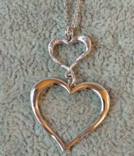 Collar gargantilla mujer corazones  Plata de Ley Rodiada  Nuevos (106)