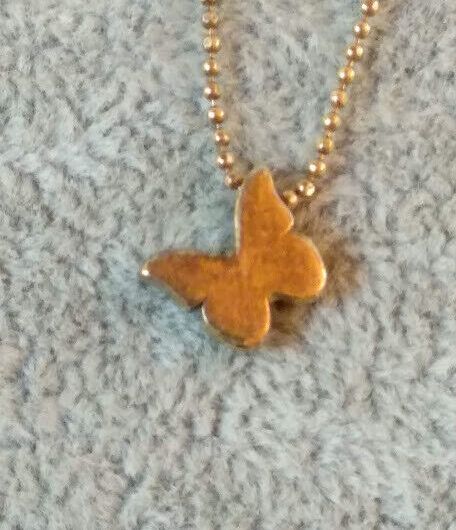 Collar mariposa gargantilla mujer  Plata  chapada 24k Nuevos (106)