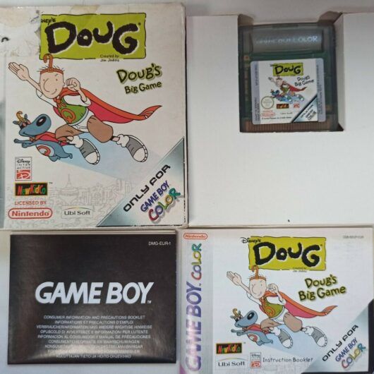DISNEY DOUG'S BIG GAME como nuevo completo GB color Pal ORIGINAL(156)