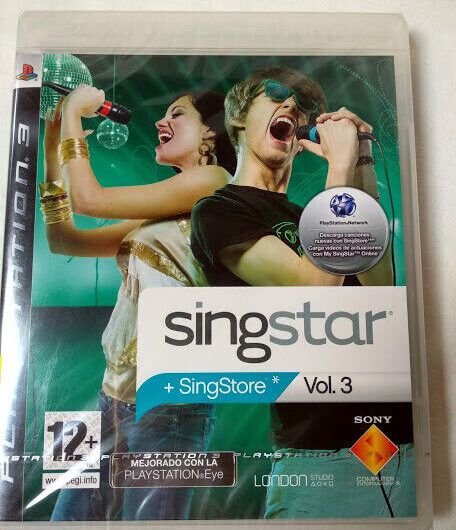 Singstar + SinStore Vol.3  PS3 Nuevo y Precintado PAL