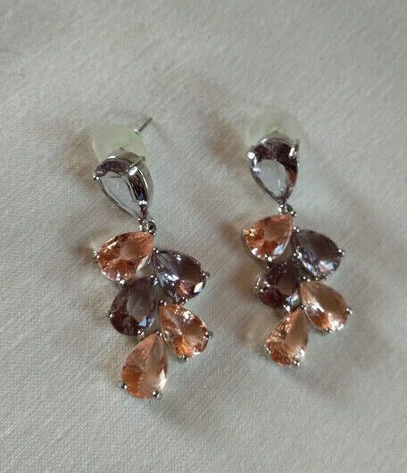 Pendientes mujer fantasía cristal cierre de presión Nuevos (106)