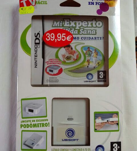 Mi Experto en Vida Sana para Nintendo DS CON PODOMETRO Nuevo y precintado Pal