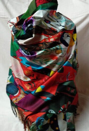 Pasmina Cashmere estampado pareja  Nuevo con etiquetas (105)