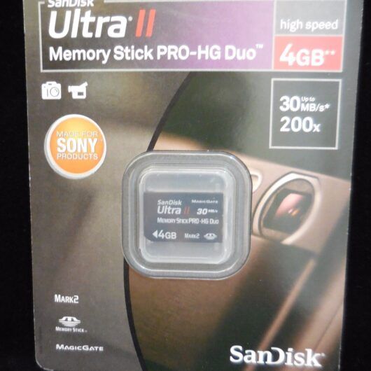Memory Stick Pro -HG-Duo Ultra II  4GB Nueva y Precintada.