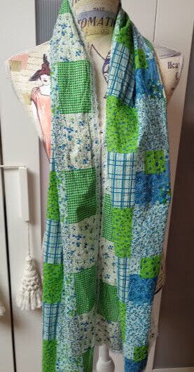 Fular 100% algodon estampado pachwork(134)