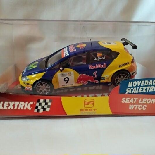 SCX Scalextric Seat Leon WTCC Ref 6209 caja rota  1/32 Nuevo (108)